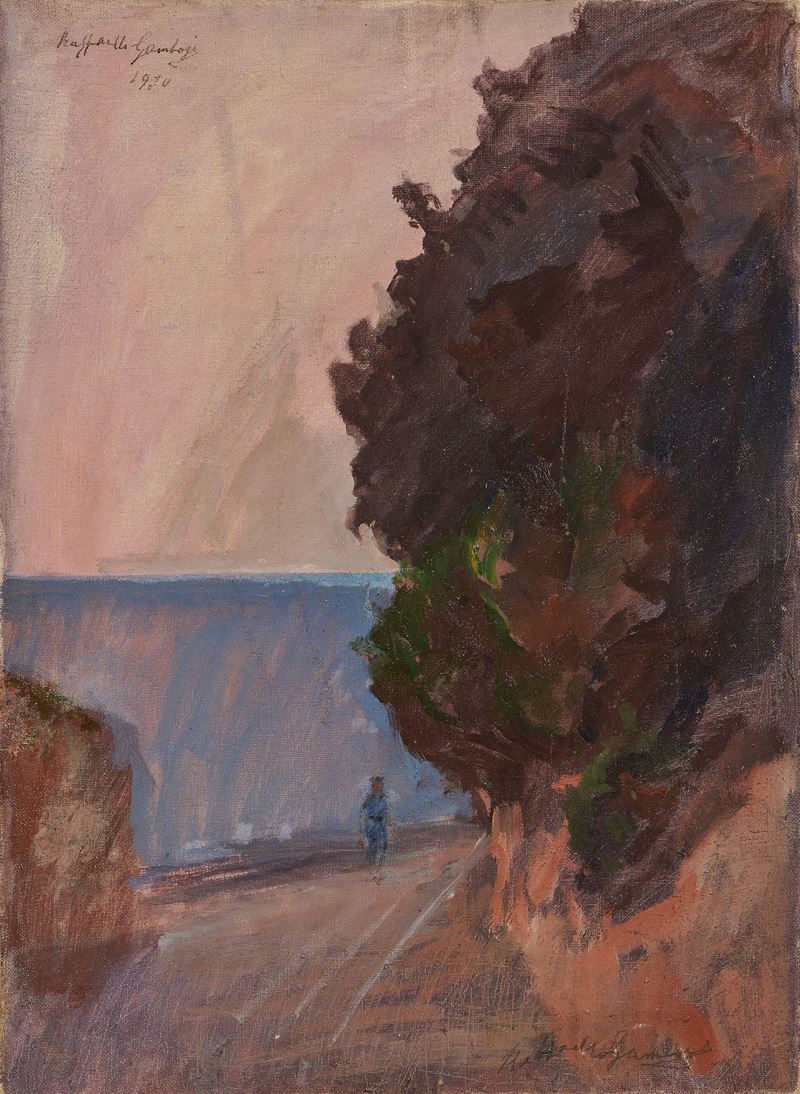 Curva sulla strada di Quercianella