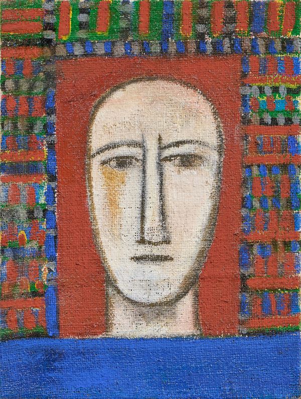 Mimmo Paladino : Senza titolo  (2024)  - Tecnica mista su tela di juta - Asta Arte Contemporanea - Casa d'aste Farsettiarte