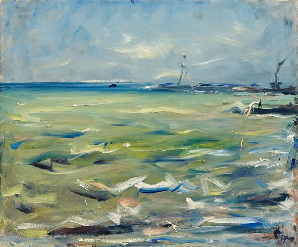 Enzo Pregno : Laguna  - Olio su tela - Asta Dipinti, Disegni, Sculture e Grafica - Casa d'aste Farsettiarte