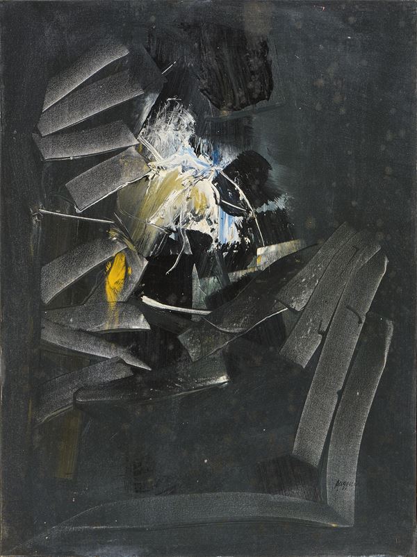 Piero Ruggeri : Figura 1  - Olio su tela - Asta Dipinti, Disegni, Sculture e Grafica - Casa d'aste Farsettiarte