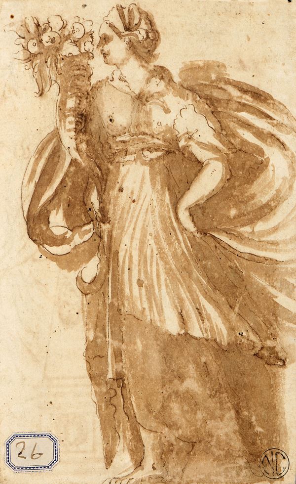 Scuola romana del XVII secolo - Allegoria dell’Abbondanza