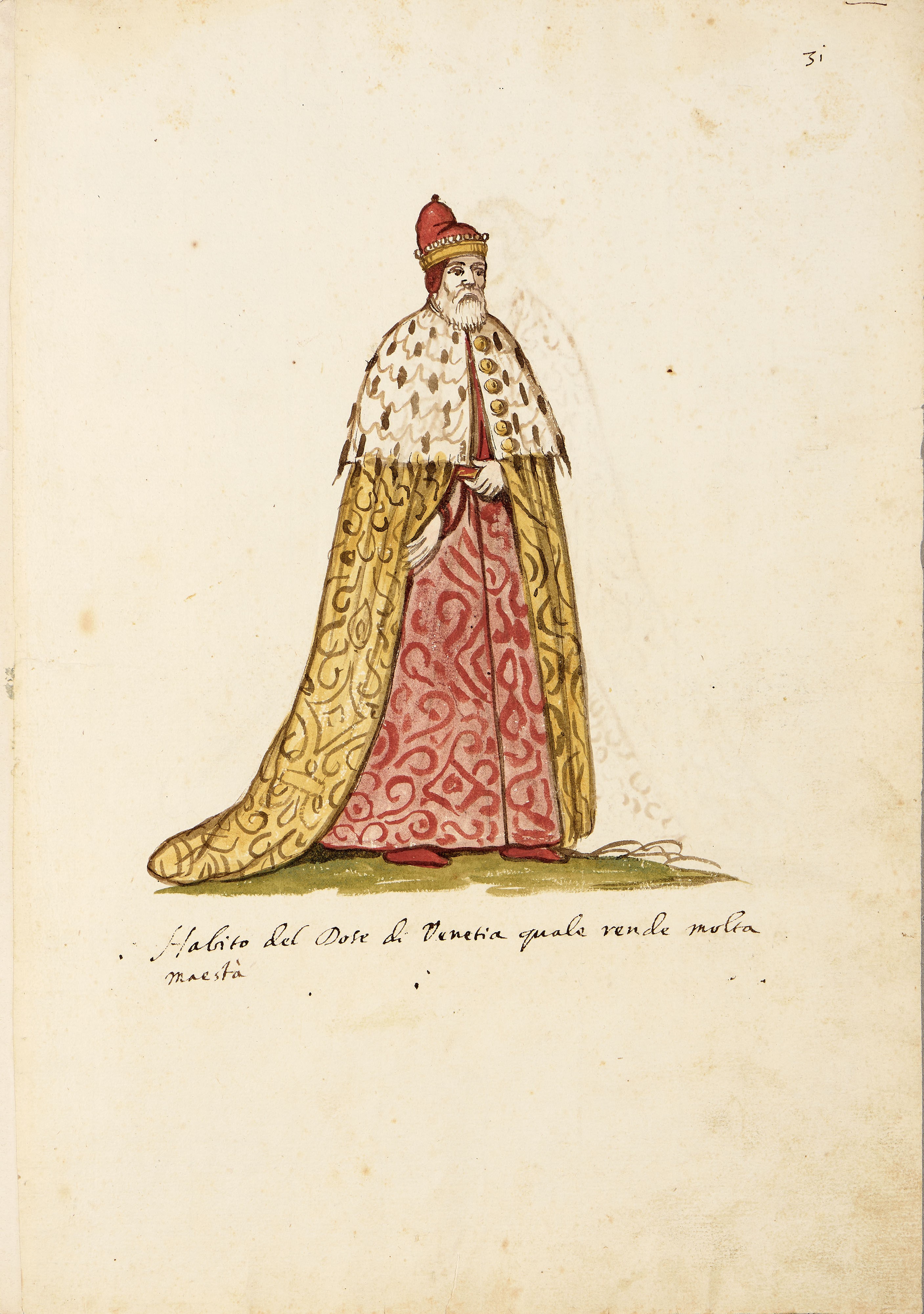 Tre pagine formato in folio