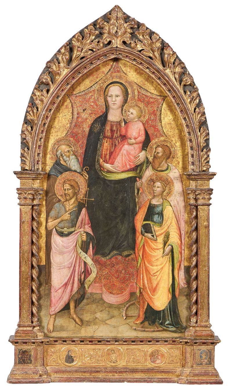 Madonna col Bambino in trono tra Sant'Antonio Abate, San Giovanni Battista, San Bartolomeo e Sant...