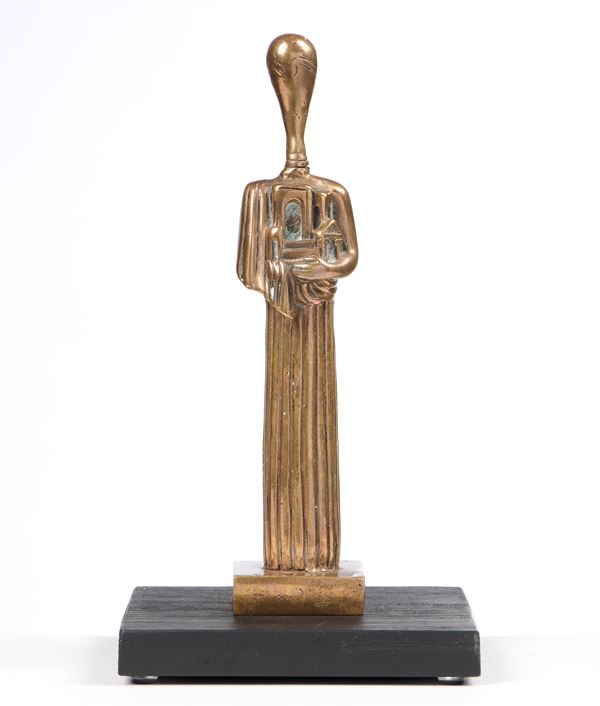 Giorgio de Chirico : La Musa dell'antiquità  (1970-98)  - Scultura in bronzo, multiplo, es E/A - Asta Dipinti, Disegni, Sculture e Grafica - Casa d'aste Farsettiarte