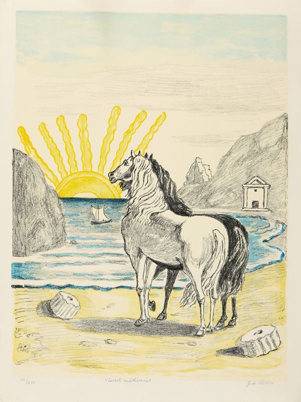 Giorgio de Chirico - Cavalli mediterranei