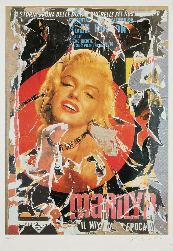 Mimmo Rotella - Marilyn il mito