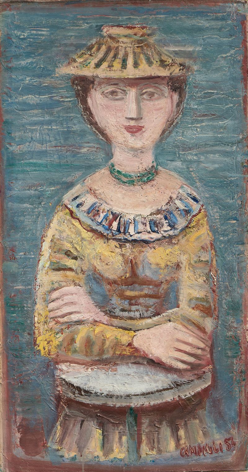 Donna al tavolino