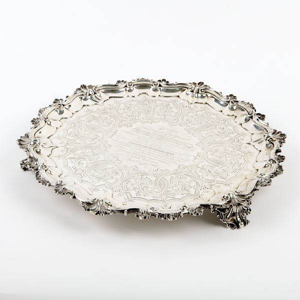 Grande salver in argento