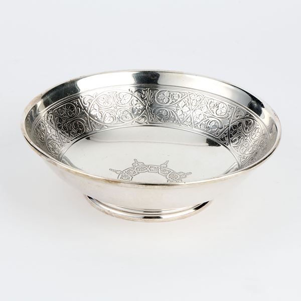 Tiffany cestina circolare in argento