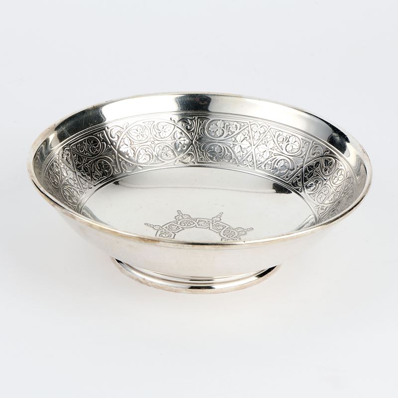 Tiffany cestina circolare in argento