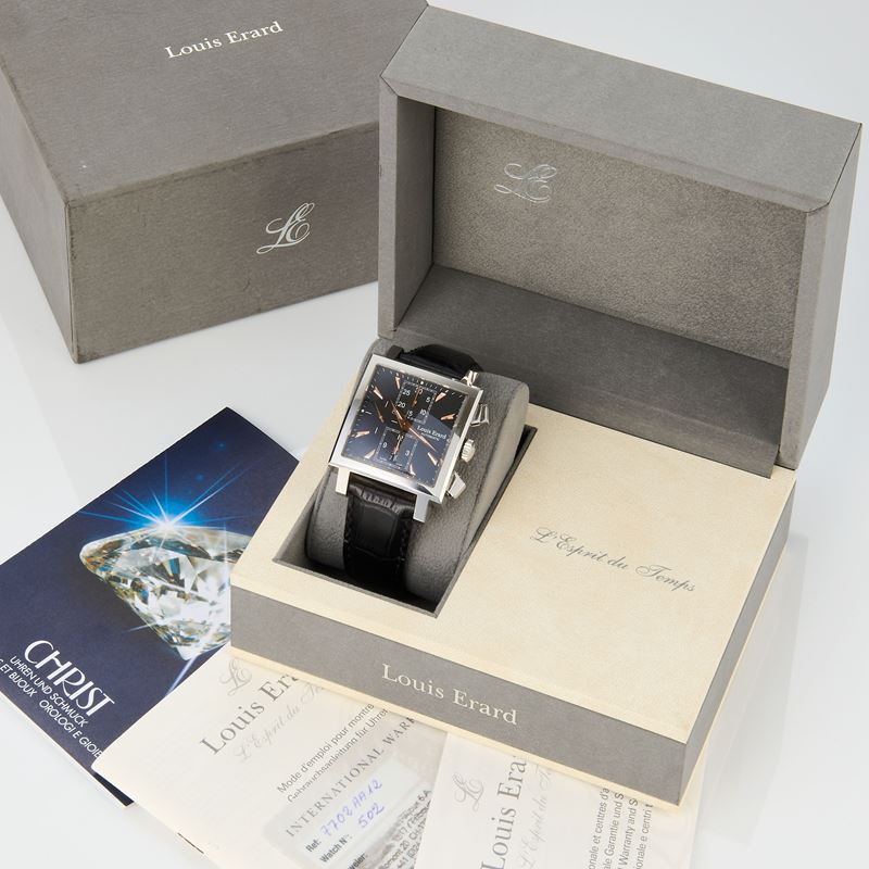 Louis Erard Cronograph, ref. 77504AS01A, anni Duemila