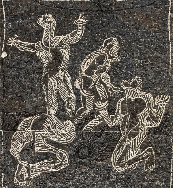 José Ortega : Senza titolo  - Mosaico - Asta Dipinti, Disegni, Sculture e Grafica - Casa d'aste Farsettiarte