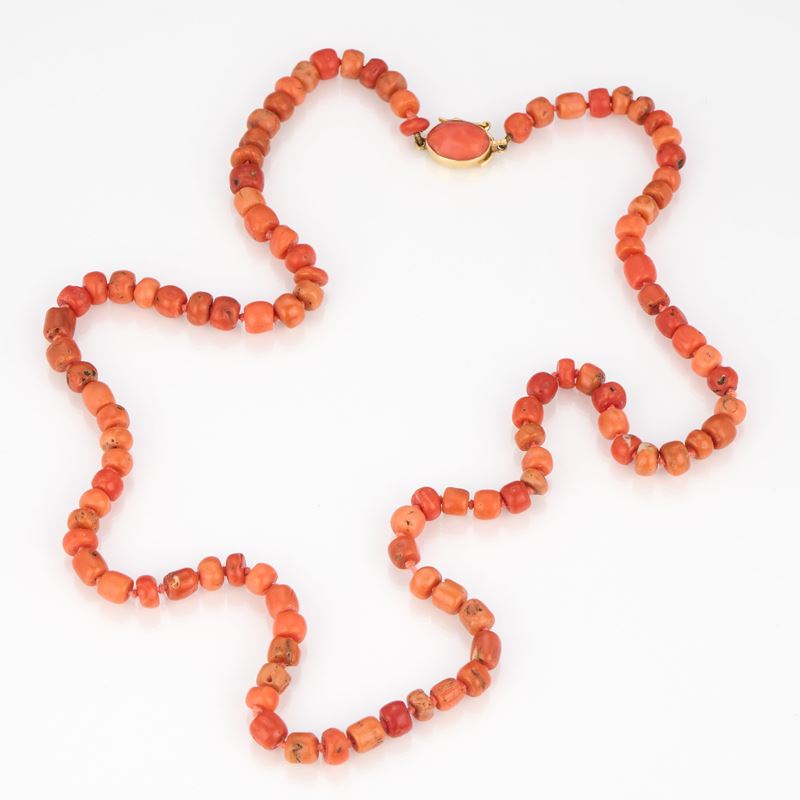 Collana in corallo
