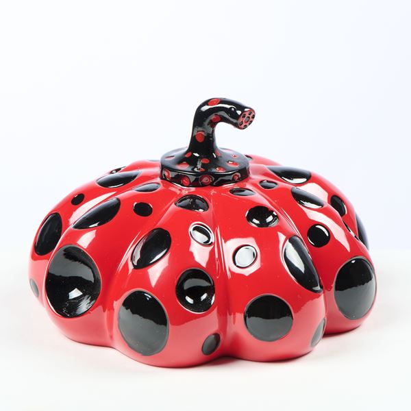 Yayoi Kusama : Naoshima Red Pumpkin  - Multiplo in resina - Asta Dipinti, Disegni, Sculture e Grafica - Casa d'aste Farsettiarte