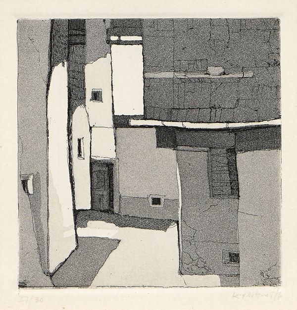 Karl Plattner : Senza titolo  (1976)  - Acquaforte, es. 27/30 - Asta Dipinti, Disegni, Sculture e Grafica - Casa d'aste Farsettiarte