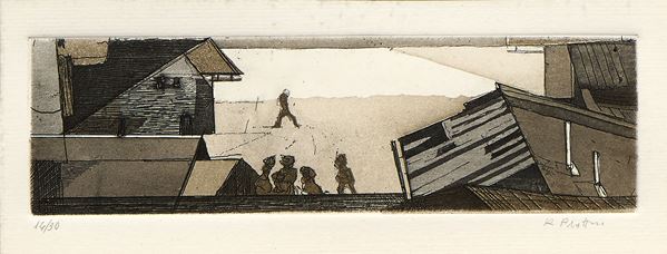 Karl Plattner : Senza titolo  - Acquaforte, es. 14/30 - Asta Dipinti, Disegni, Sculture e Grafica - Casa d'aste Farsettiarte