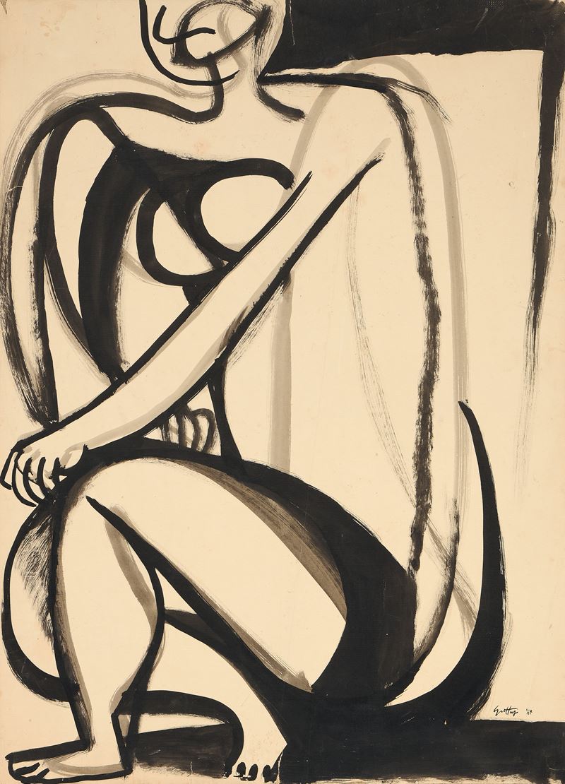 Donna seduta (omaggio a Picasso)