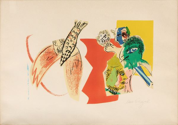 Marc Chagall : XX° Siècle  (1966)  - Litografia a colori, es. 44/75 - Auction Paintings, Drawings, Sculpures and Multiples - Casa d'aste Farsettiarte