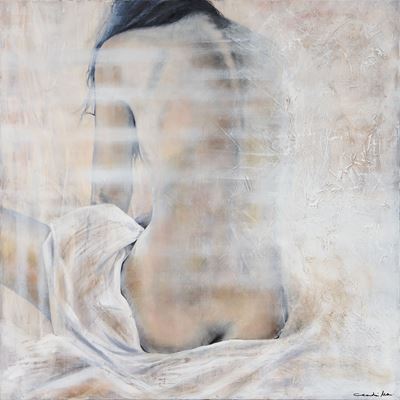 Nudo, olio su tela, 80x80 cm