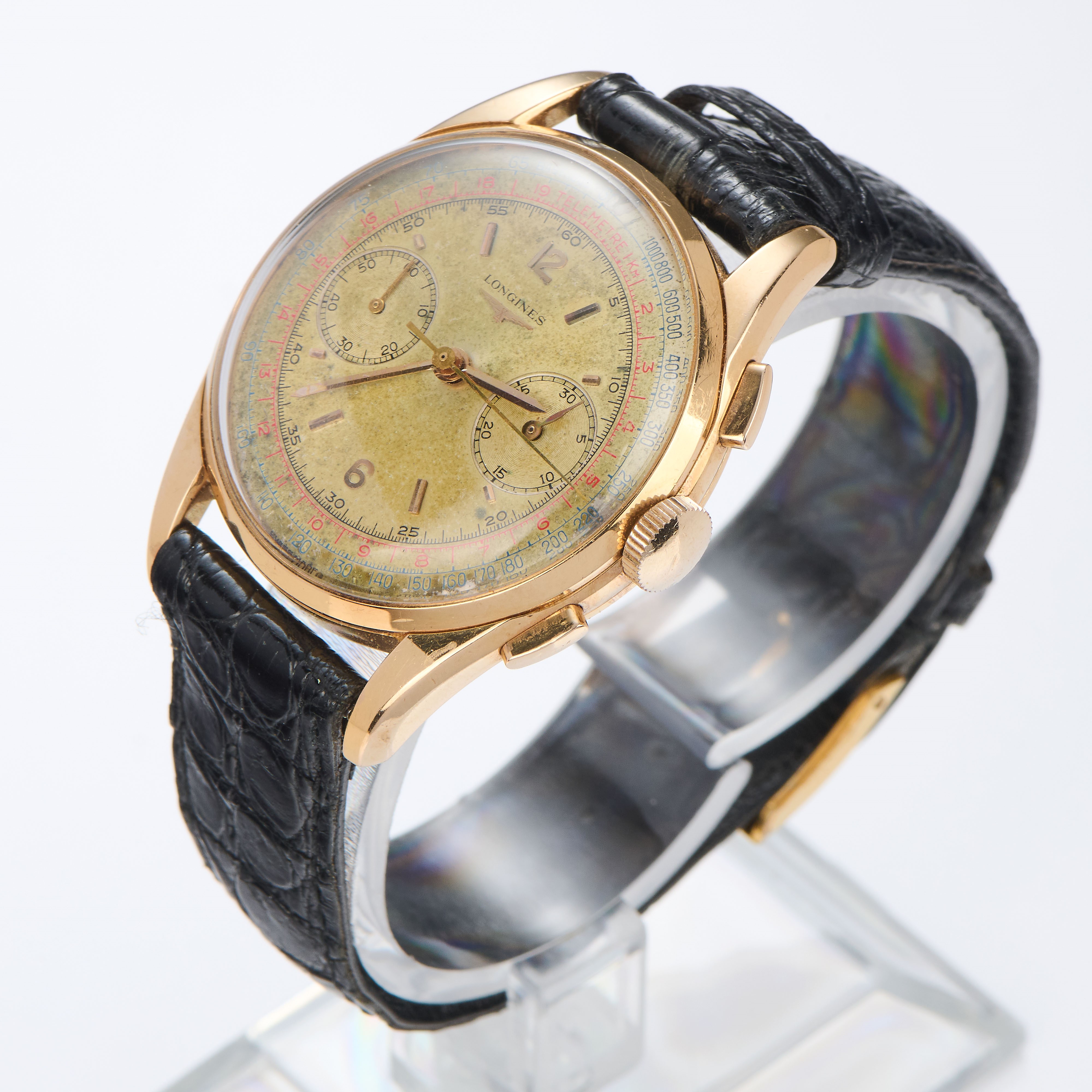 Longines Cronografo in oro rosa, 1950-60