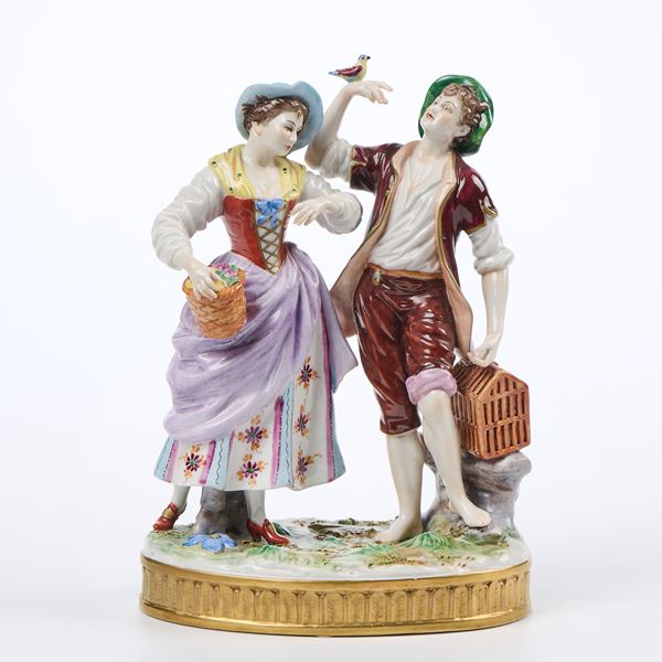 Scena galante  - Asta Porcellane - Casa d'aste Farsettiarte