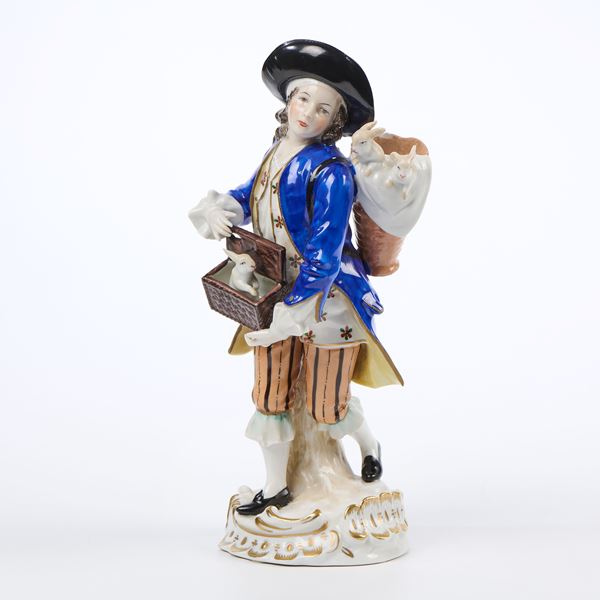 Giovane venditore di conigli  - Auction Porcelain - Casa d'aste Farsettiarte