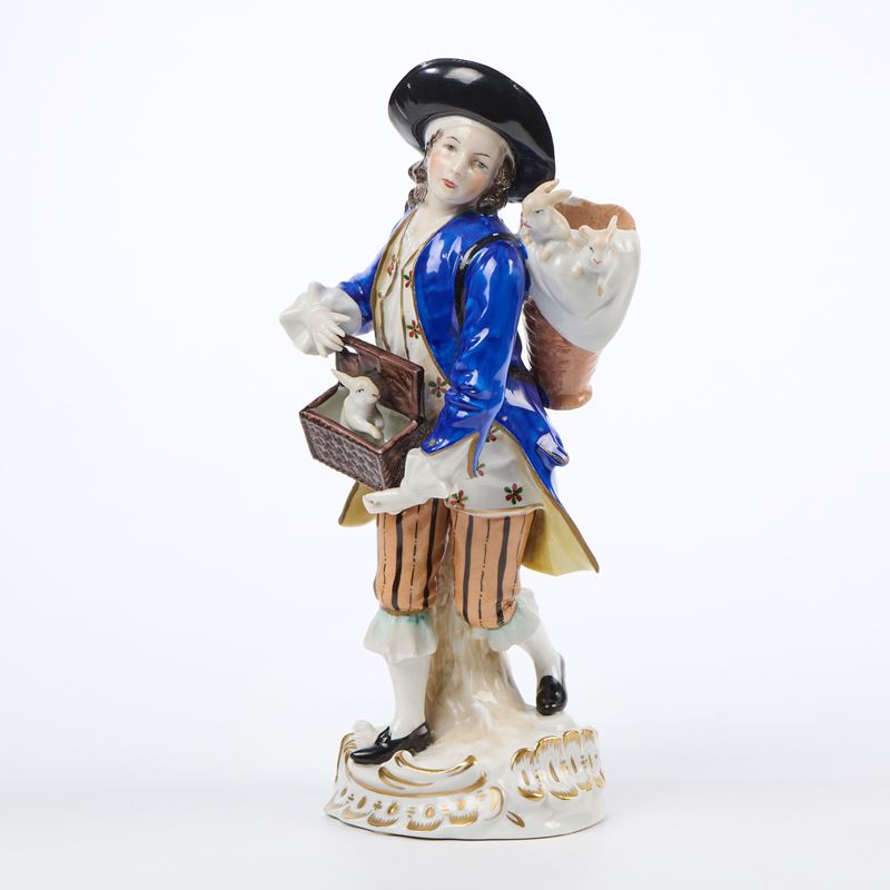 Giovane venditore di conigli