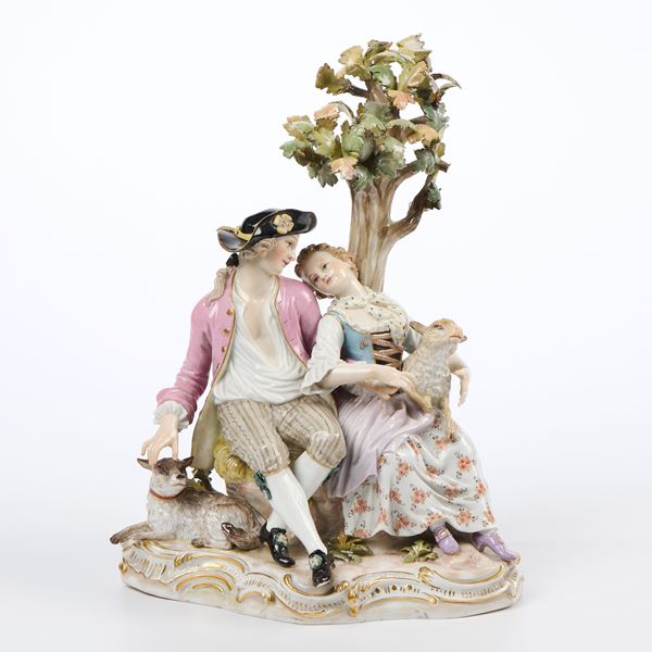 Scena galante  - Asta Porcellane - Casa d'aste Farsettiarte