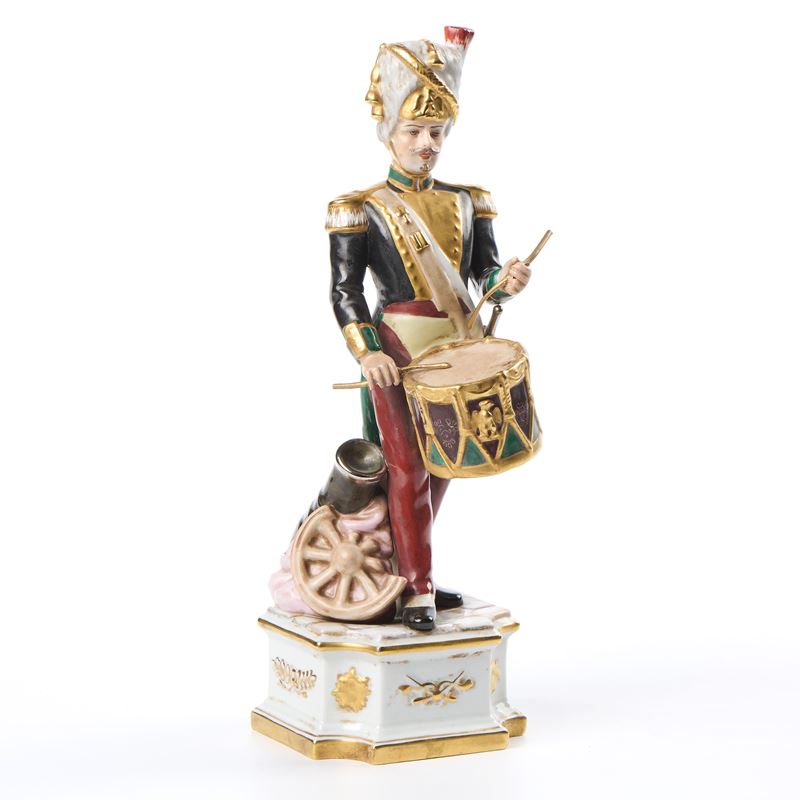 Soldato napoleonico con tamburo