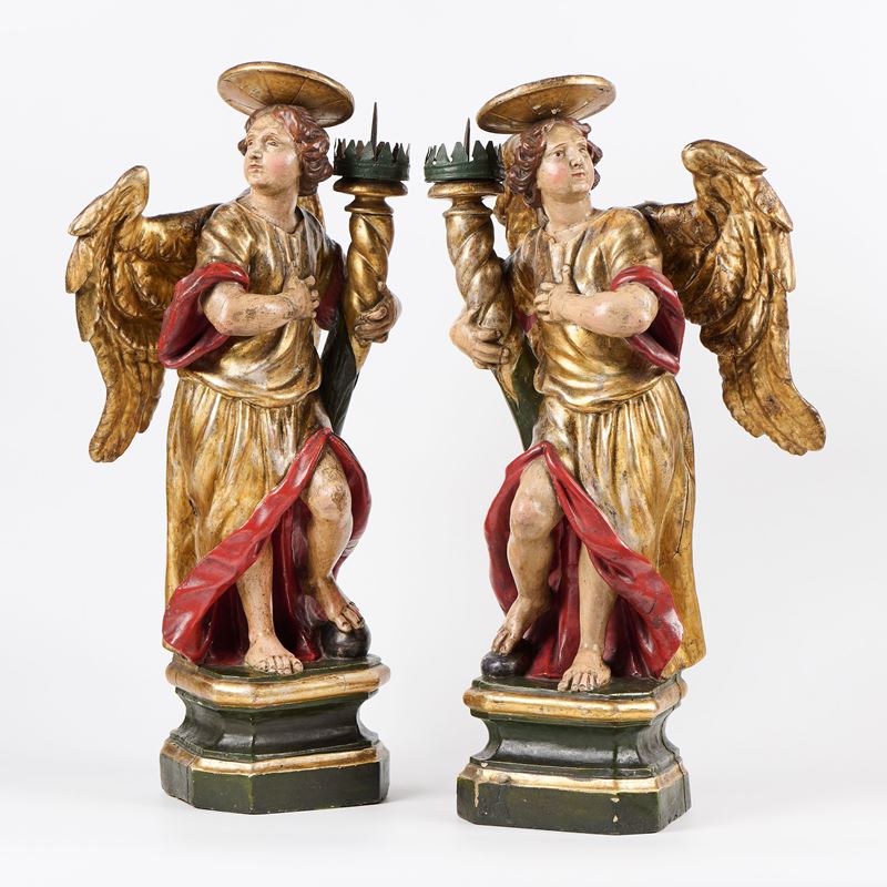 Coppia di Angeli reggitorcia