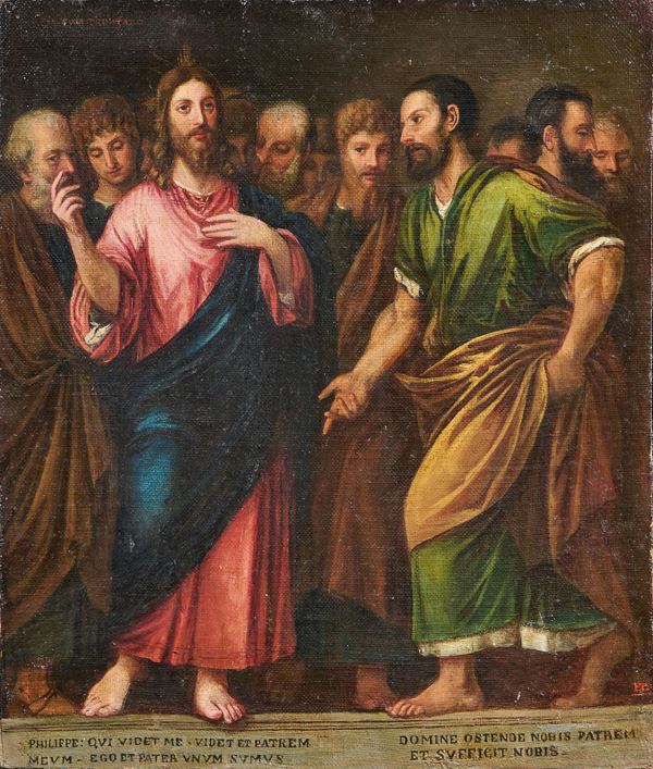 Ignoto del XIX secolo - Cristo, San Filippo e gli Apostoli