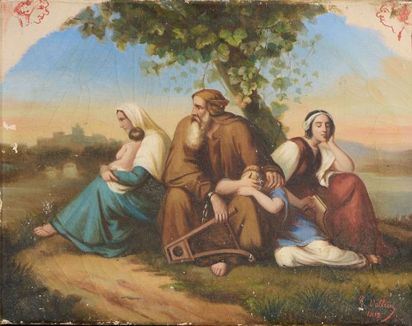 Ignoto del XIX secolo - Scena campestre