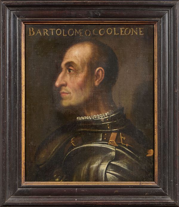 Scuola Italia settentrionale fine XVI secolo - Ritratto di Bartolomeo Colleoni
