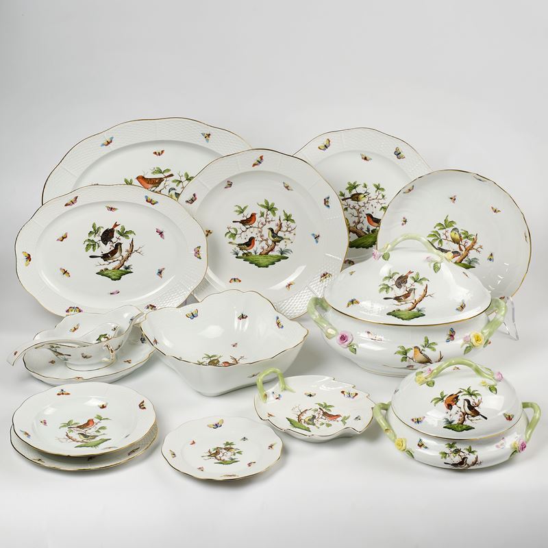 Herend 'Rothschild bird' servizio da tavola in porcellana