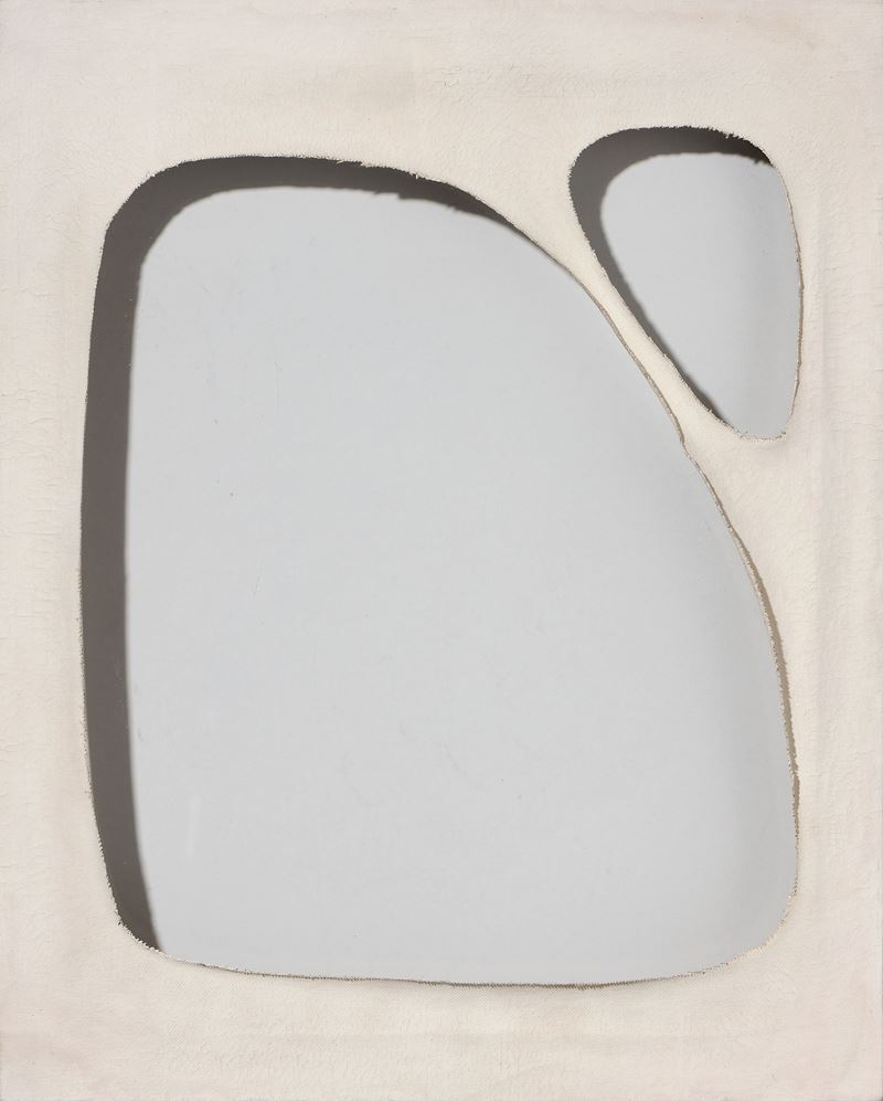 Edoarda Maino Dadamaino - Volume, idropittura su tela (1960)