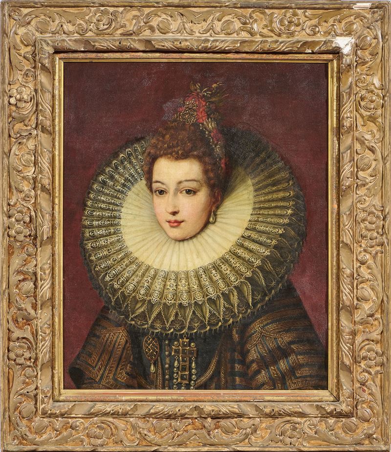 Scuola Fiamminga del XVII Secolo - Ambito di Frans Pourbus il Giovane (1569-1622), Ritratto di no...