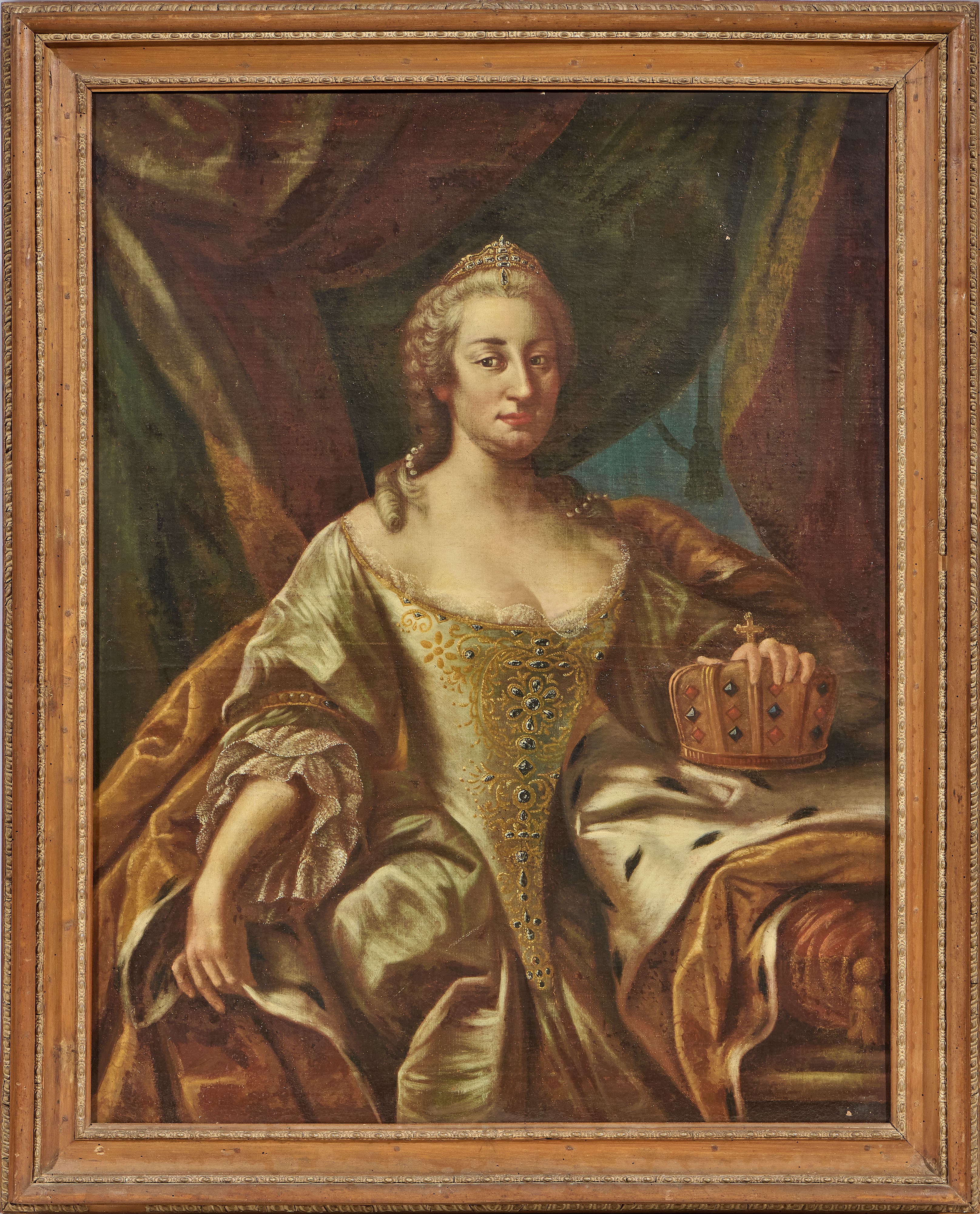 Scuola Austriaca del XVIII Secolo - Ritratto di Francesco Stefano di Lorena e Maria Teresa d’Asbu...