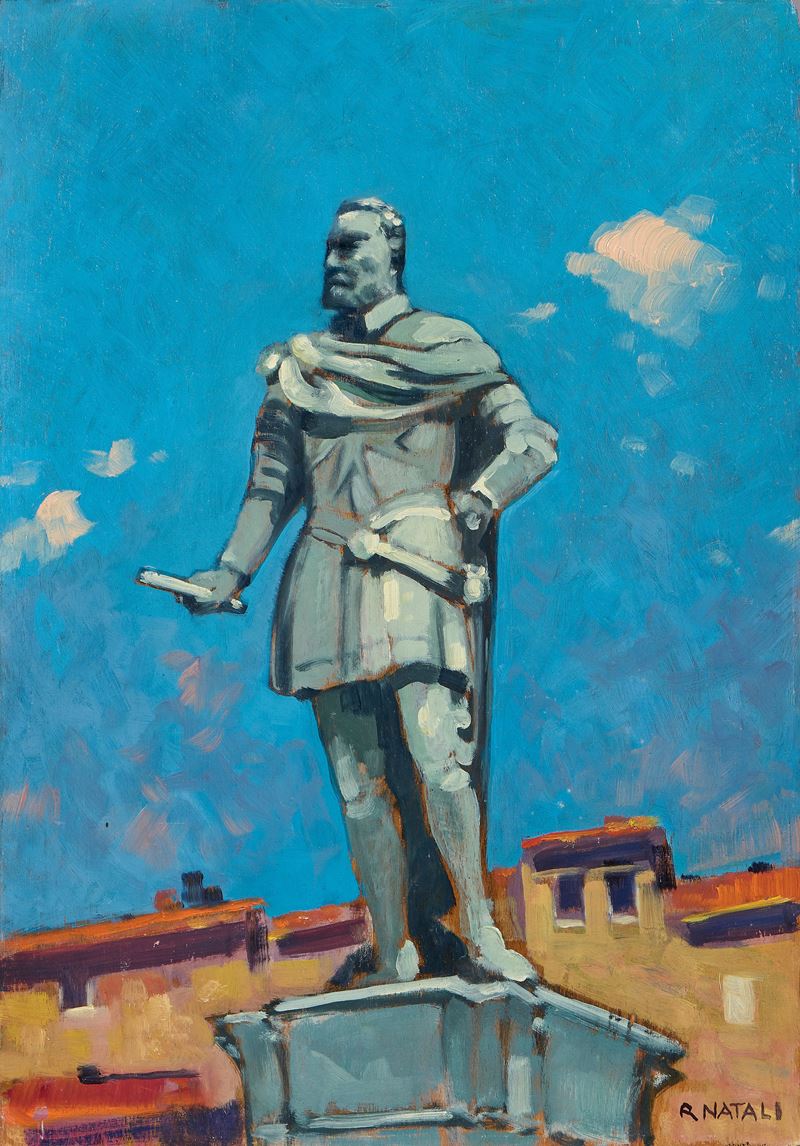 Renato Natali - Ferdinando I, olio su compensato