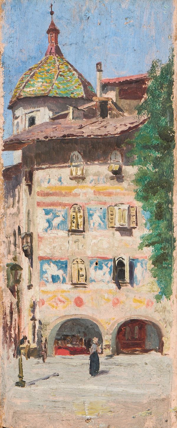 Adolfo Belimbau - Piazza del Duomo a Trento