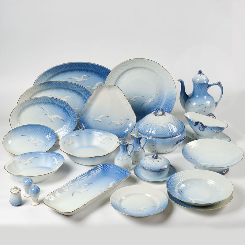 Royal Copenaghen - Bing & Gondahl 'Seagull-Gabbiani' servizio da tavola in porcellana