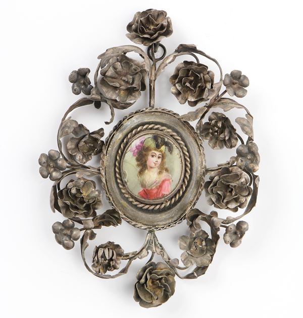Ignoto del XVIII secolo - Miniatura raffigurante «Ritratto di giovane fanciulla»