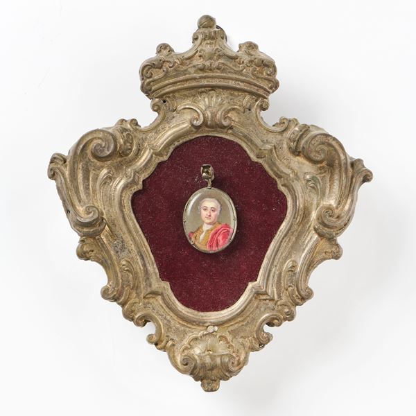 Ignoto del XVIII secolo - Miniatura raffigurante «Gentiluomo»