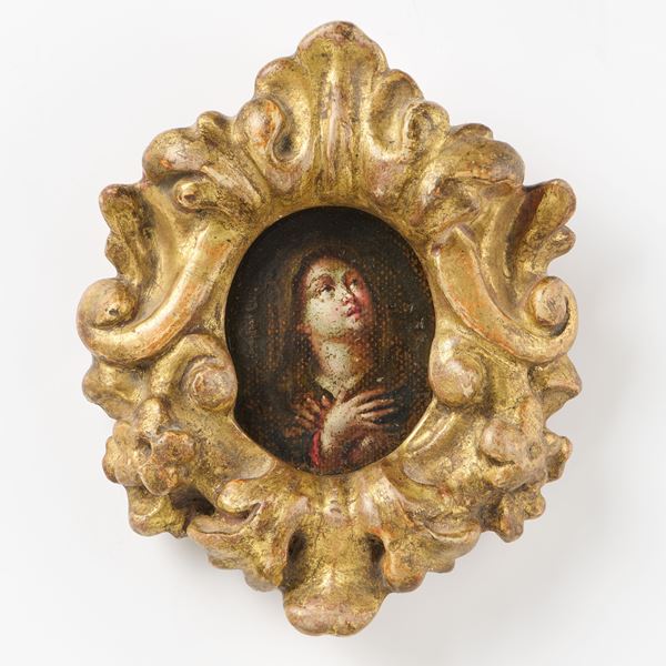 Ignoto fine XVII secolo - Miniatura raffigurante «Maddalena»