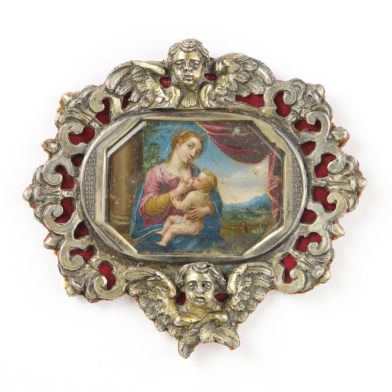 Miniatura raffigurante «Madonna del latte»