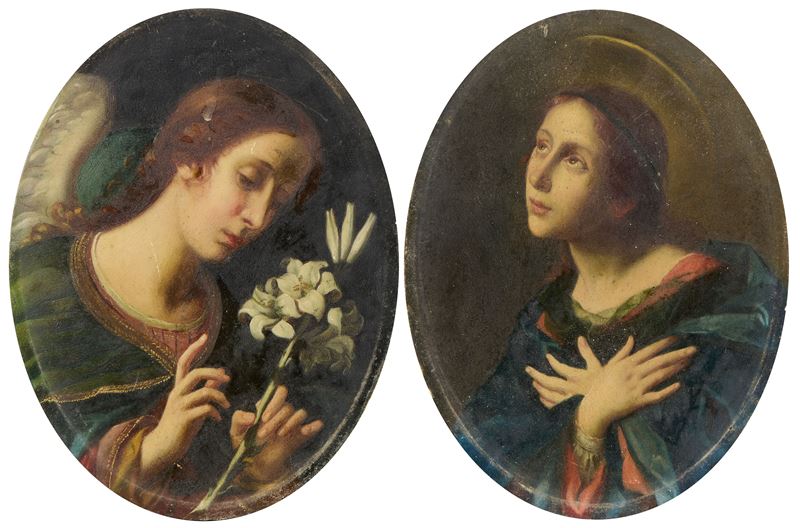 «Angelo annunciante» e «Vergine annunciata»