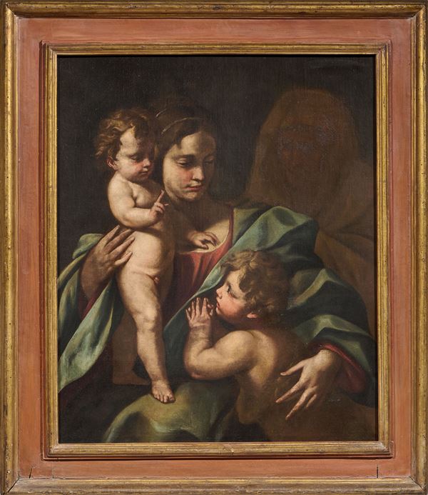 Nicola Vaccaro (attr. a) - Sacra Famiglia con San Giovannino e Santa Elisabetta