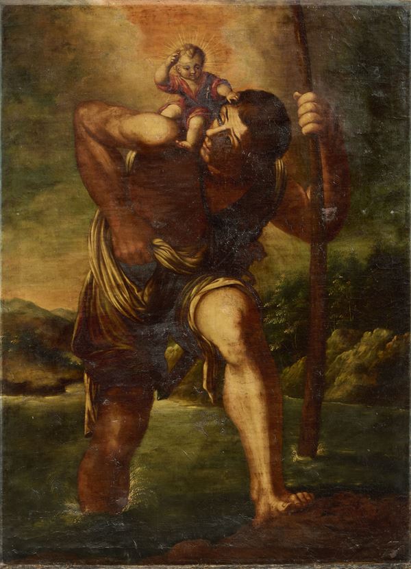 Scuola emiliana del XVII secolo - San Cristoforo