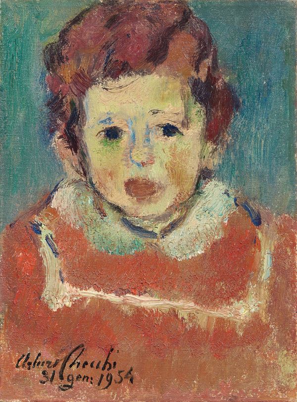 Arturo Checchi - Ritratto di bambino
