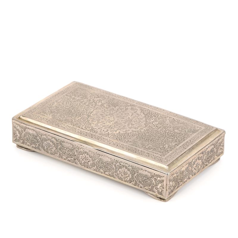 Scatola rettangolare in argento