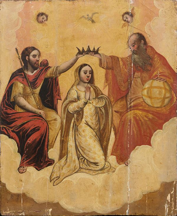 Scuola veneto-dalmata del XVII secolo - Incoronazione della Vergine